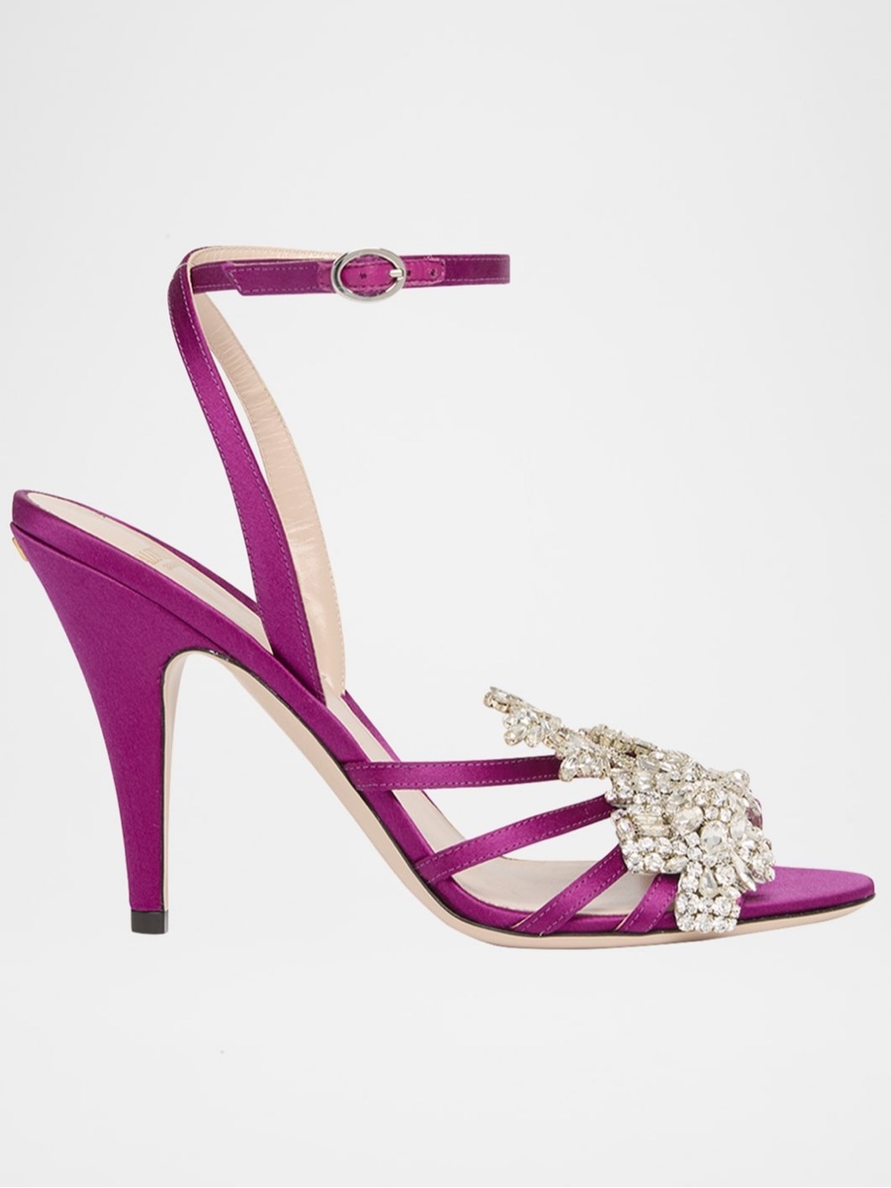 Valentino Garavani Ladycrush Strass Flower Ankle-Strap Sandals - Picture 4 of 4
